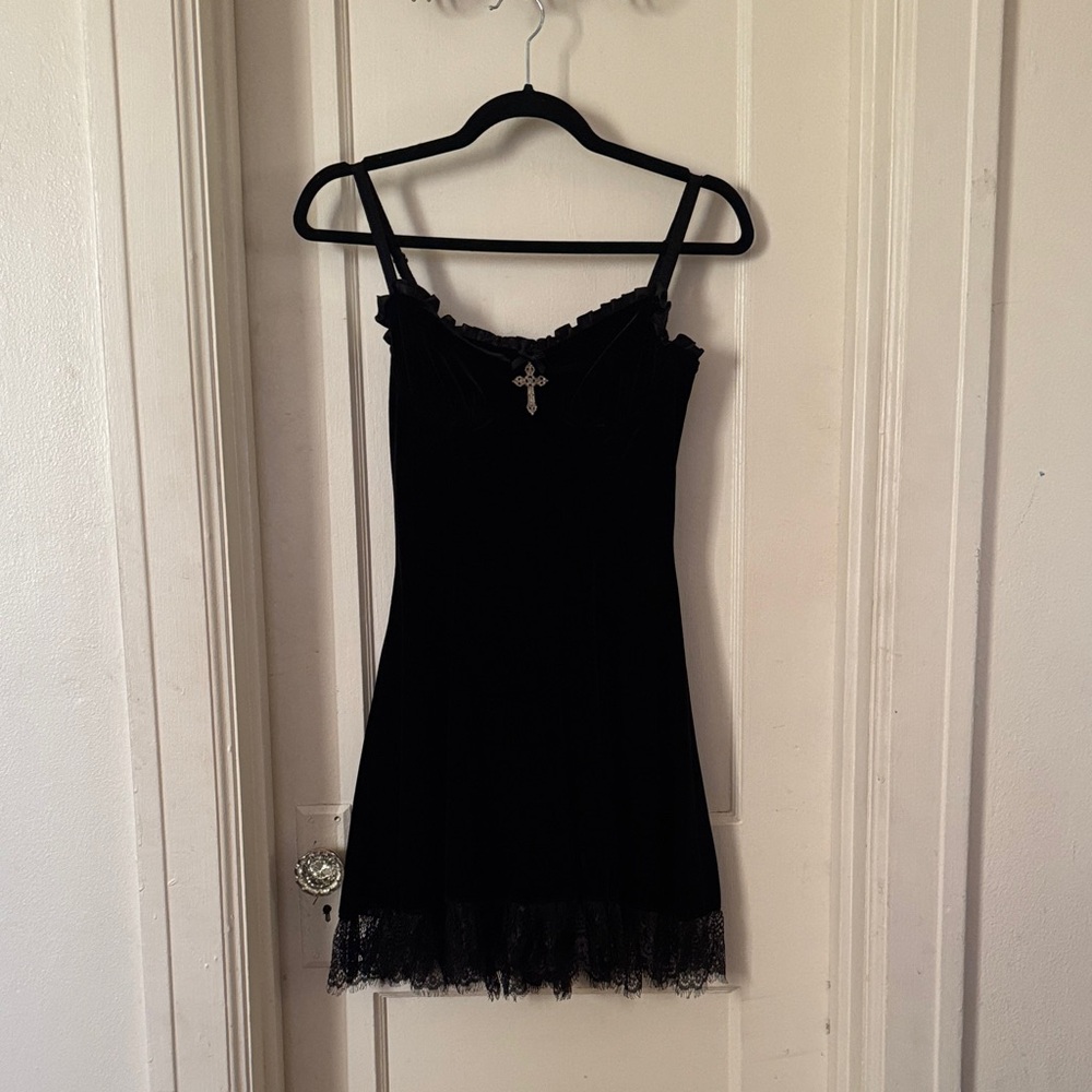 Widow Midnight Blind Faith Velvet Dress size XS